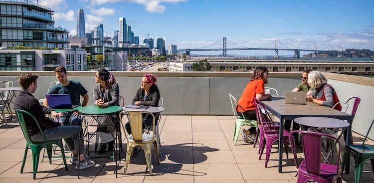employees at Cisco Meraki's San Francisco office